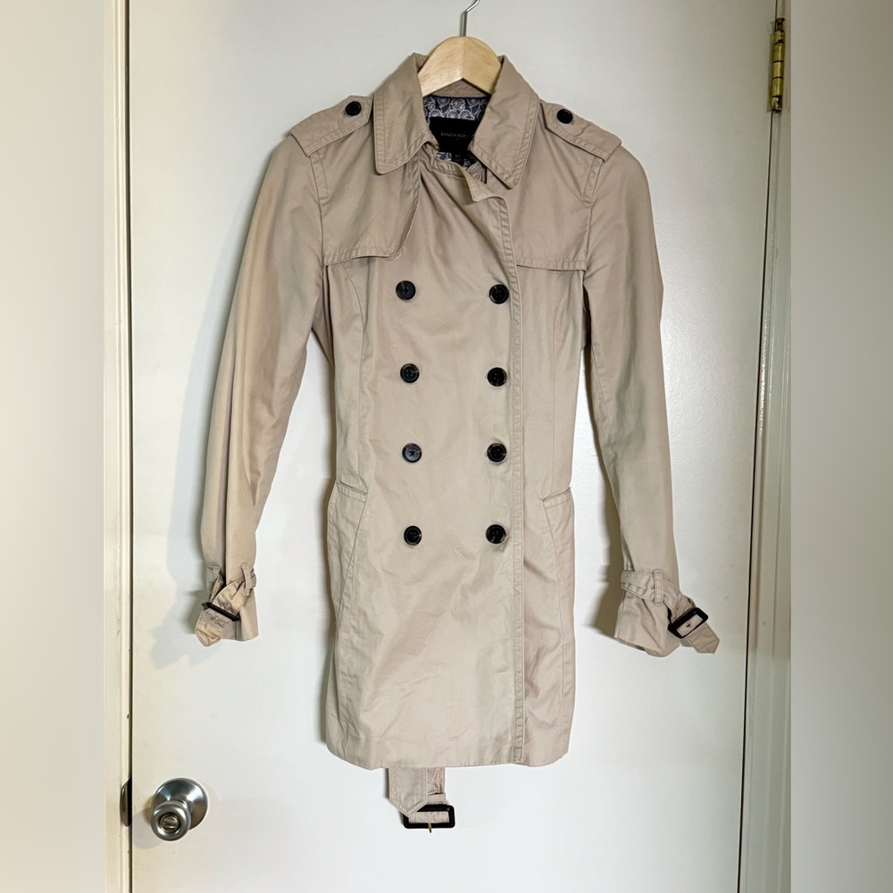 Banana Republic Trench Coat Women Size XS